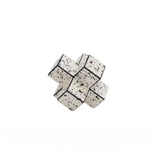 Horse Hair Leather Geometric Cross Paper Weight