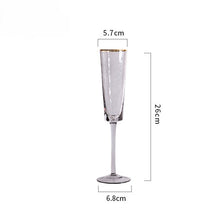 Gray Rosé Crystal Goblet/Decorfur