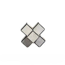 Horse Hair Leather Geometric Cross Paper Weight