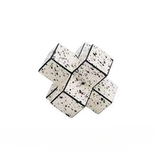 Horse Hair Leather Geometric Cross Paper Weight