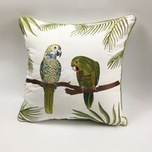 Green Parrot Embroidery Cushion Cover (Set of 2)
