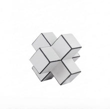 Horse Hair Leather Geometric Cross Paper Weight
