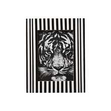 Black And White Striped Cattle Bone Photo Frame