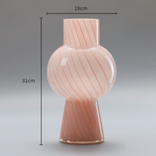 Striped Gourd Hydroponic Glass Vase