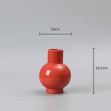 Big Belly Bright Glazed Ceramic Vase