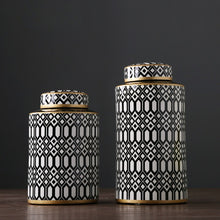 Gold Painting Ceramic Jars