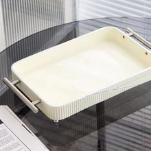 Cream & Golden Table Organizer
