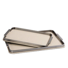 Braided Leather Metal Tray