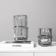 Checkered 3D Strip On Vase