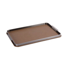 Braided Leather Metal Tray