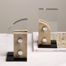 Travertine Slab Book Holder/Decorfur