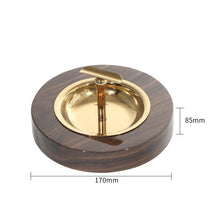 Brown Wooden Ashtray