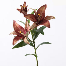 Easter Lily Artificial flower Stick ( set of 4)