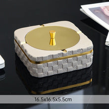 Textured luxury Tissue box & Ashtray
