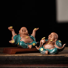 Laughing Money Buddha Green