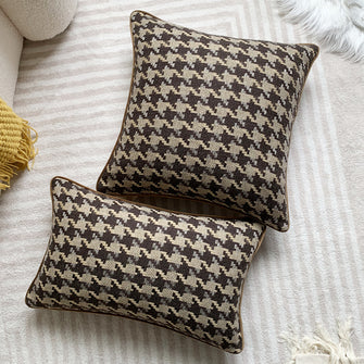 Nordic Houndstooth Pillow Cover (Sets of 2)