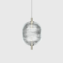 Corrugated Glass Chandelier