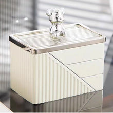 Cream & Golden Table Organizer