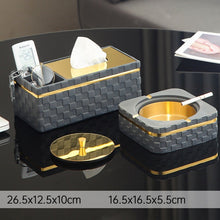 Textured luxury Tissue box & Ashtray