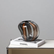 Striped Hydroponic Glass Vase