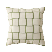 Grid Hand Made Pillow Cover (Sets Of 2)