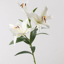 Easter Lily Artificial flower Stick ( set of 4)