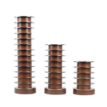 Metal Solid Wood Candle Holder