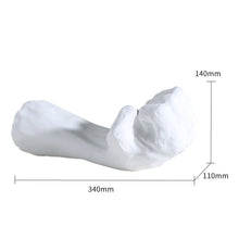 Handshake White Plaster Sculpture