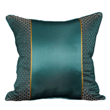 Opulent Teal Green & Orange Pillow Covers (Sets of 2)