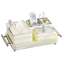 Cream & Golden Table Organizer