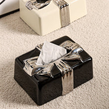 Chic Ceramic Bowknot Tissue Box