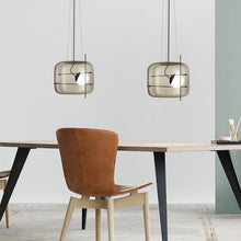 Minimal Glass Box Chandelier
