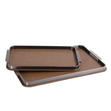 Braided Leather Metal Tray