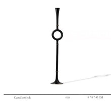Black Resin Candlestands