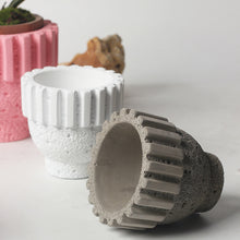 Neutral Tone Cement Pots/Decorfur