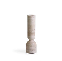 Brown Travertine Candle Holder