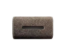 Stylish Gunmetal Horsehair Tissue Container/Decorfur