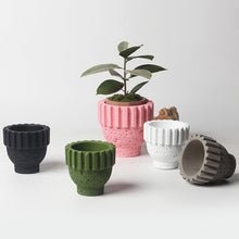 Neutral Tone Cement Pots/Decorfur