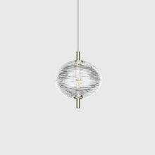 Corrugated Glass Chandelier