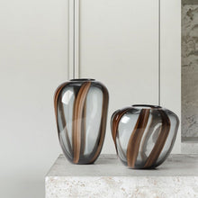 Striped Hydroponic Glass Vase