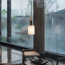 White Marble Texture Pendant Light