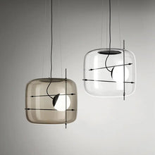 Minimal Glass Box Chandelier