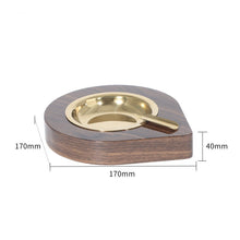 Brown Wooden Ashtray