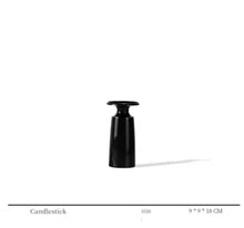 Black Resin Candlestands