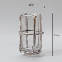 Checkered 3D Strip On Vase