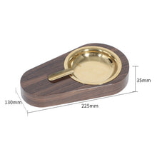 Brown Wooden Ashtray