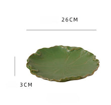 Rustic Lotus Leaf Plates/Decorfur
