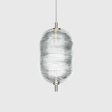Corrugated Glass Chandelier