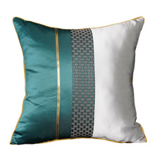 Opulent Teal Green & Orange Pillow Covers (Sets of 2)