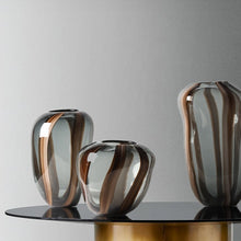 Striped Hydroponic Glass Vase